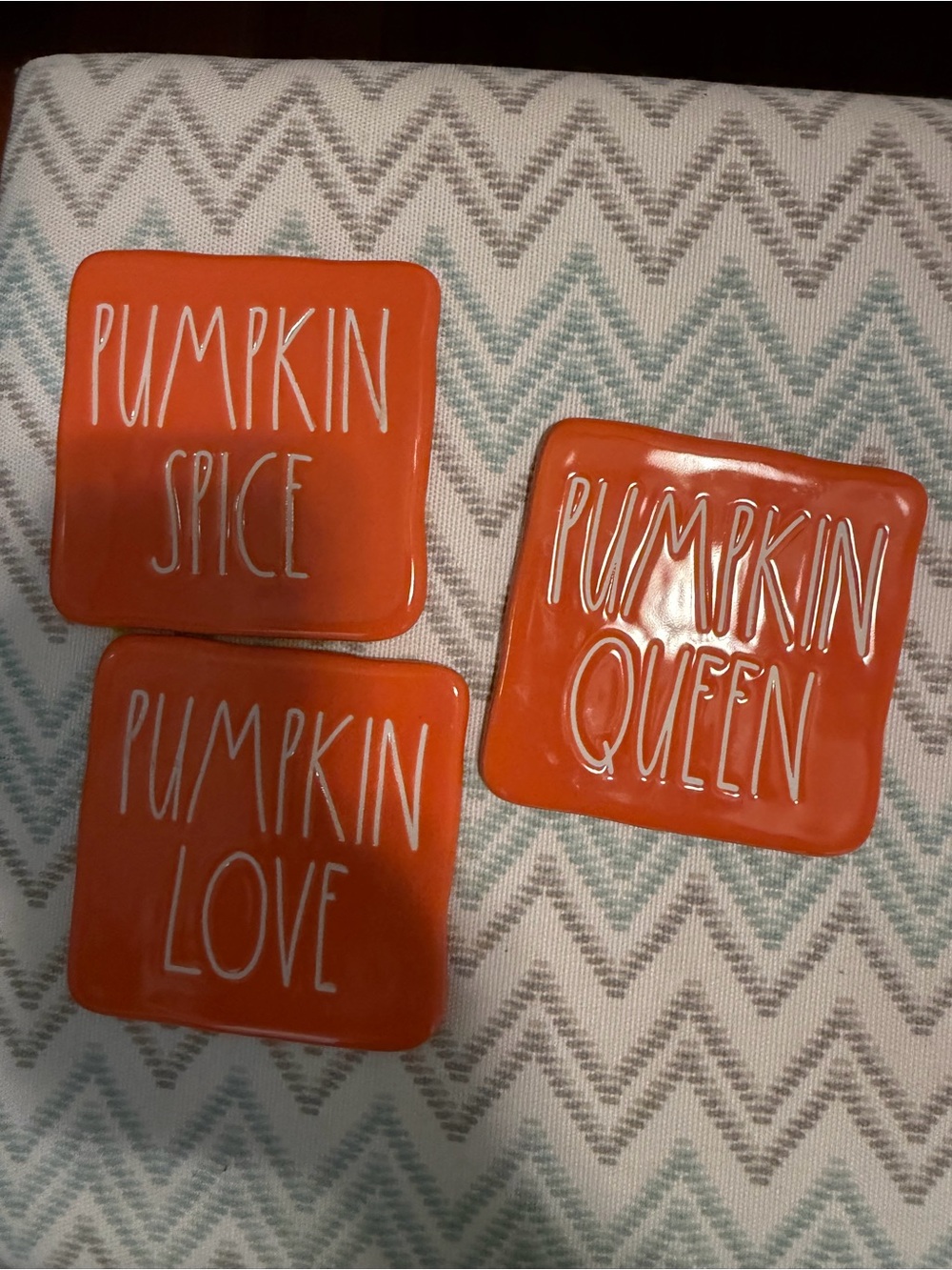 Rae Dunn Orange Coasters